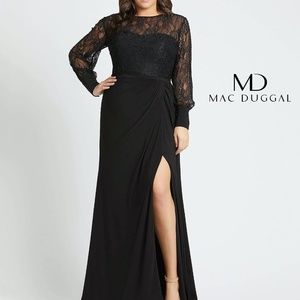 Mac Duggal 67143 Fabulouss Long Plus Size Formal Prom Dress
